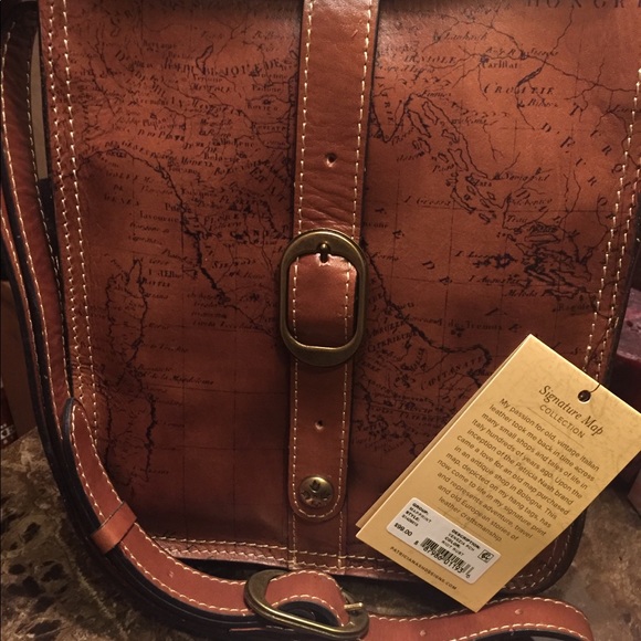Patricia Nash Handbags - PATRICIA NASH  VENEZIA POUCH CROSSBODY MAP PRINT